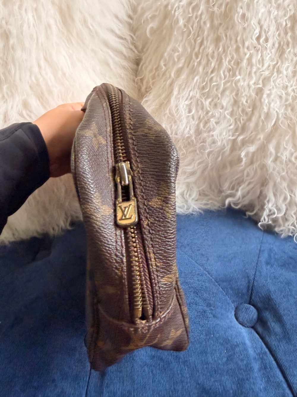 Louis Vuitton Monogram Canvas Toiletry Pouch in Brown - Picture 3 of 5